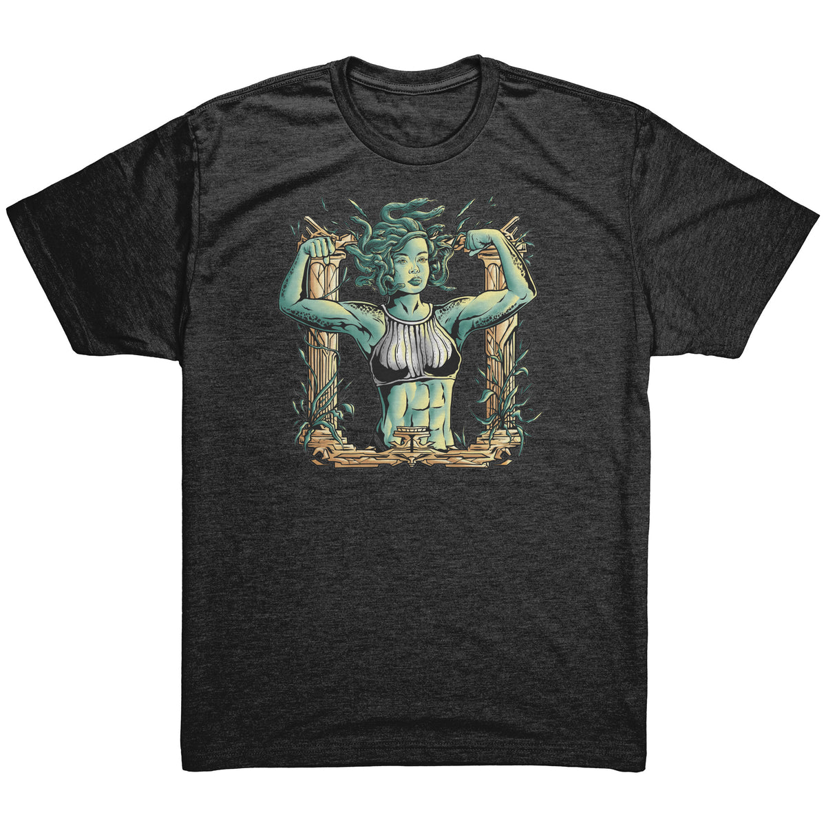 Chiselled Body Medusa T-shirt  - Gemmed Firefly