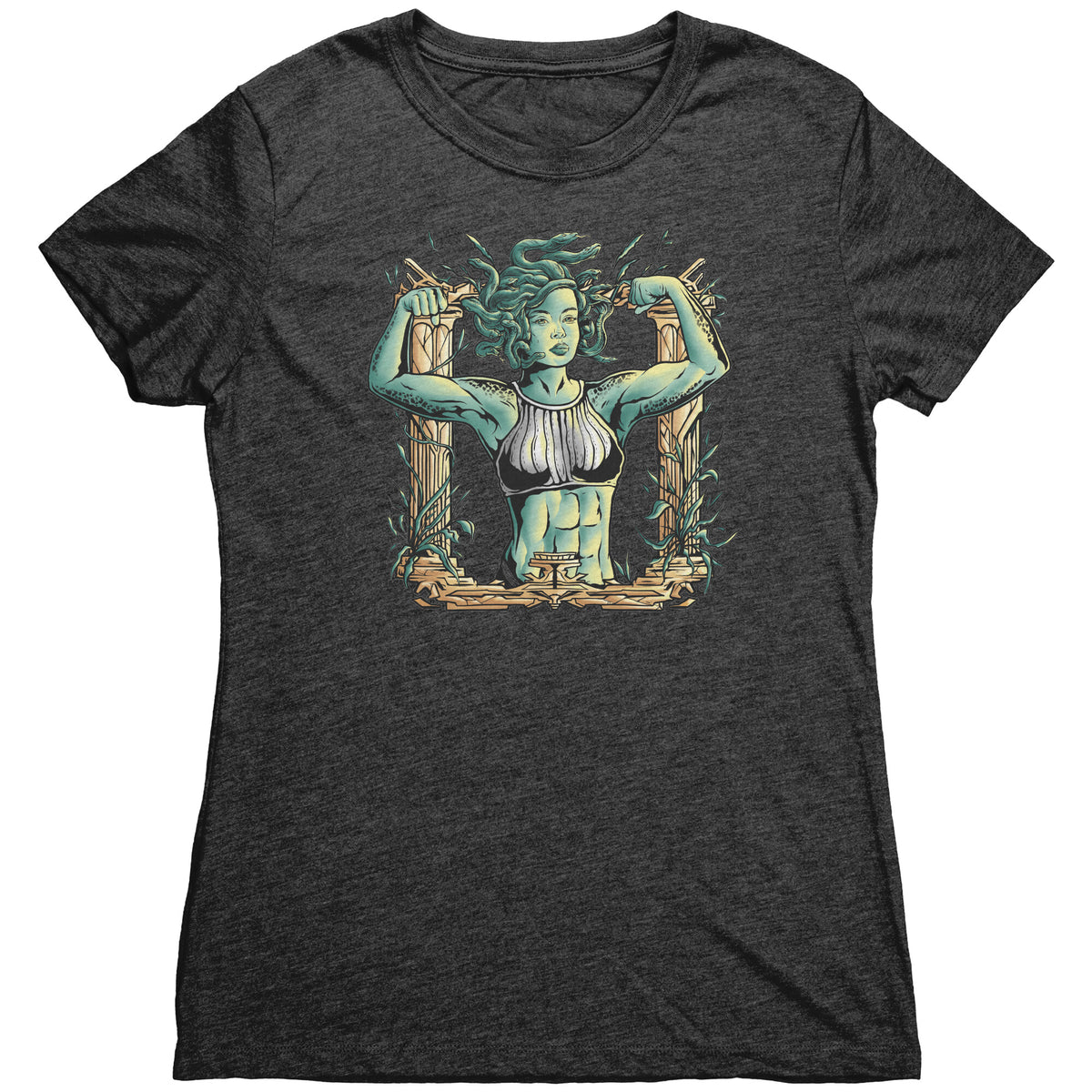 Chiselled Body Medusa T-shirt  - Gemmed Firefly