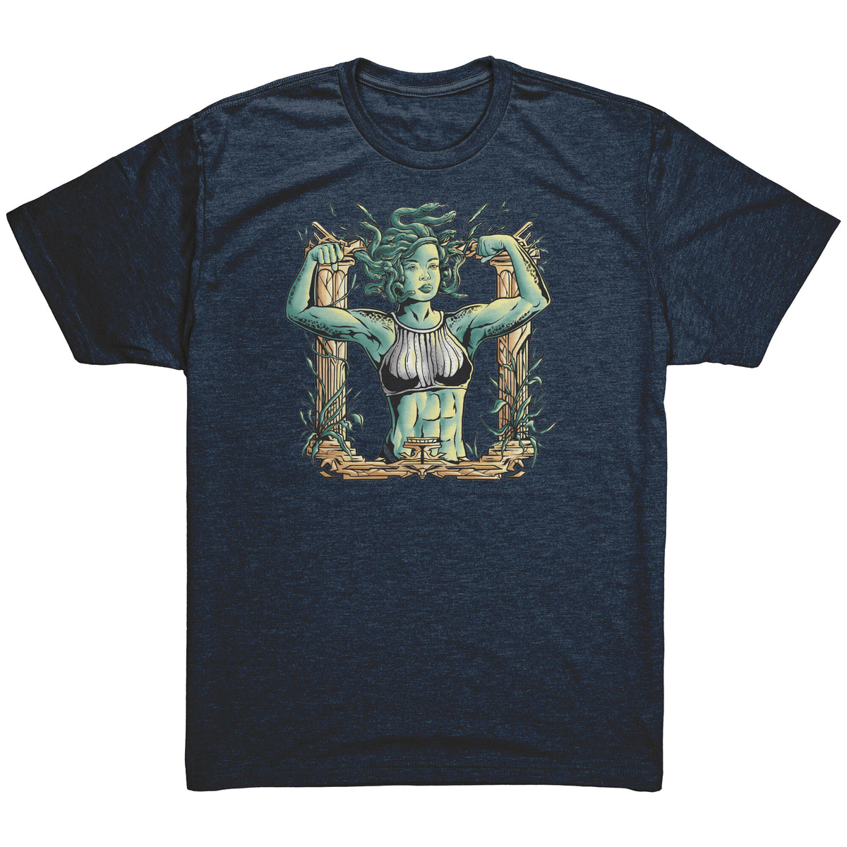 Chiselled Body Medusa T-shirt  - Gemmed Firefly
