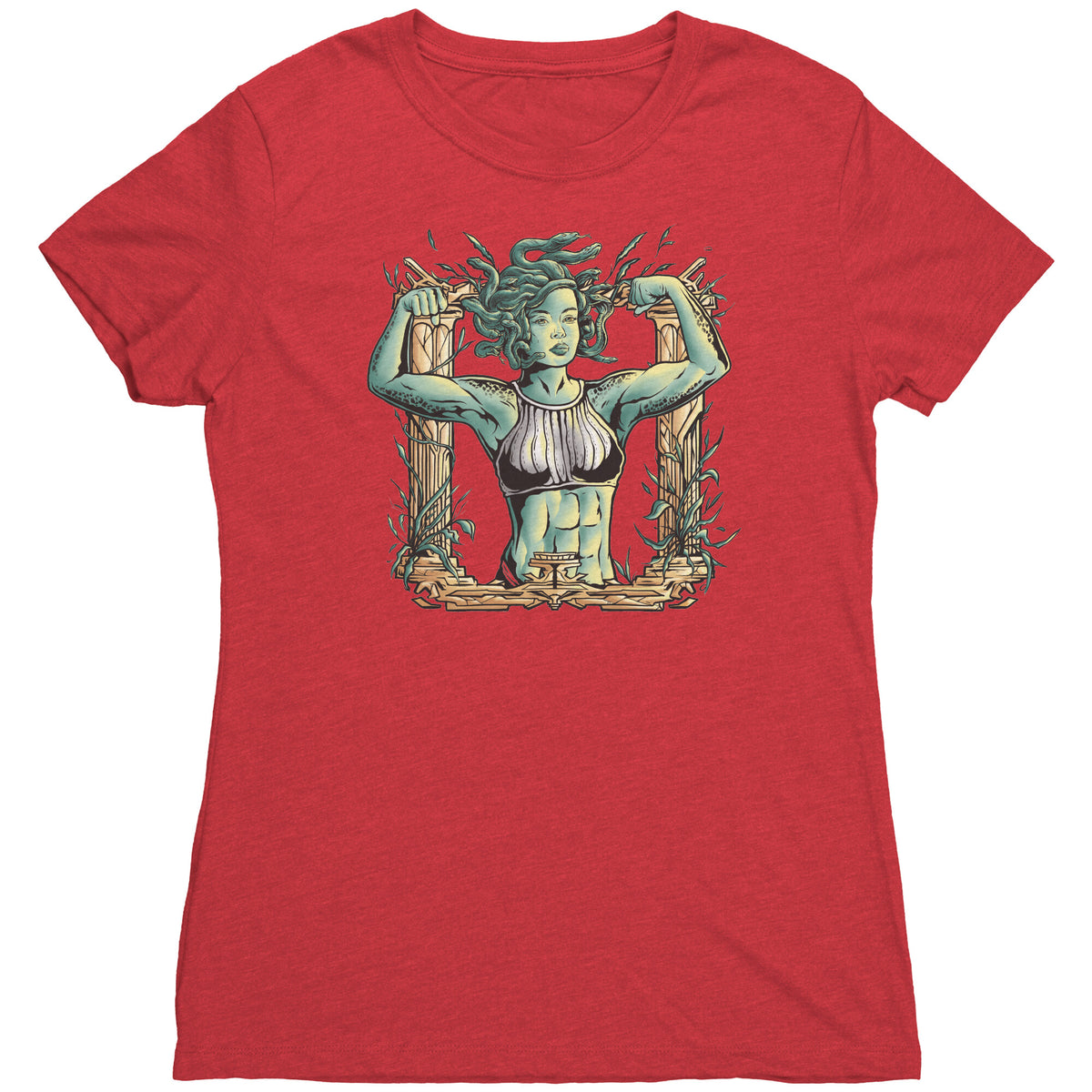 Chiselled Body Medusa T-shirt  - Gemmed Firefly