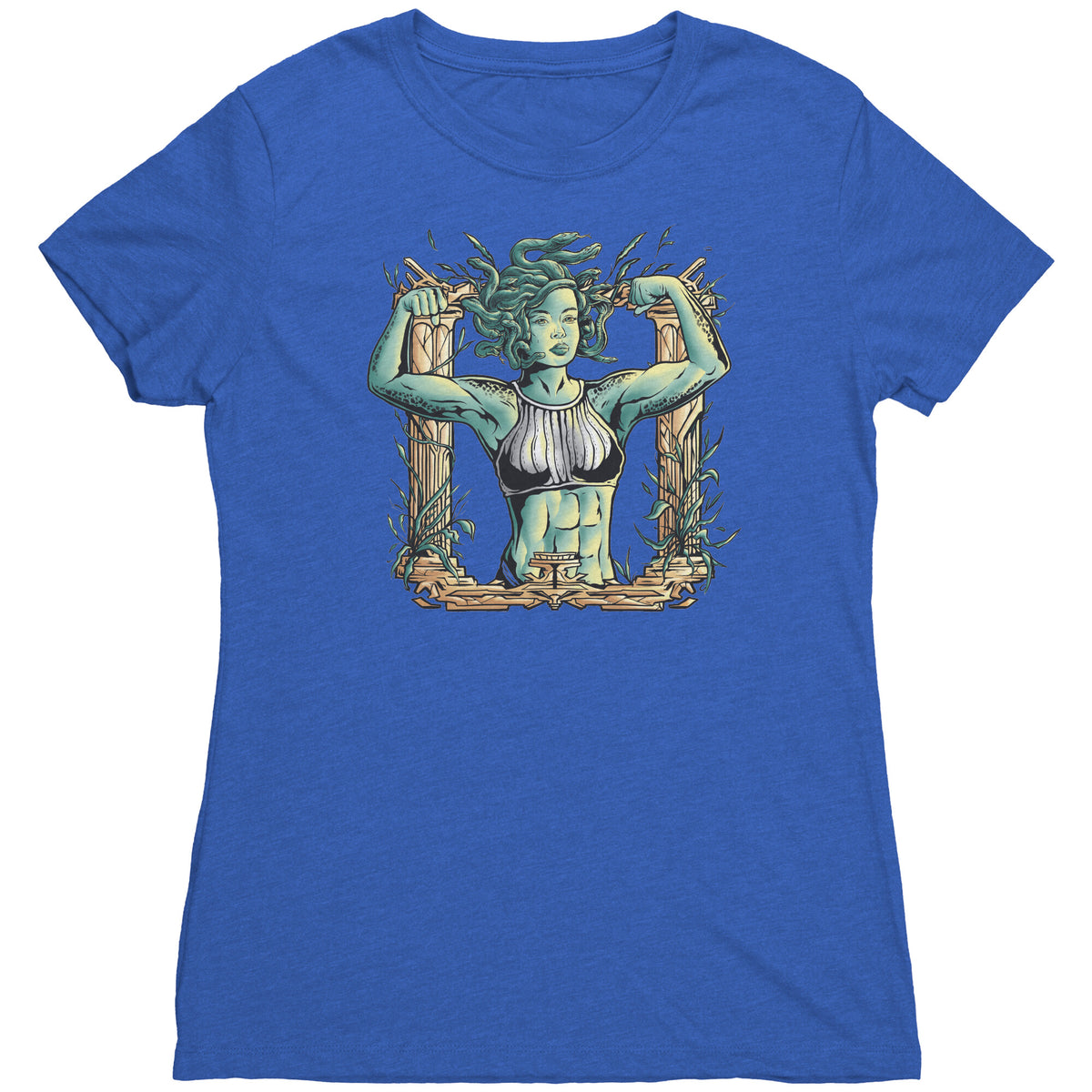 Chiselled Body Medusa T-shirt  - Gemmed Firefly