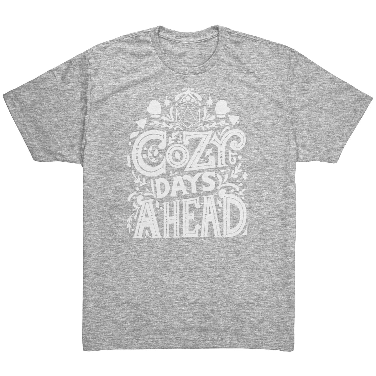 Cozy Days Ahead D20 T-shirt  - Gemmed Firefly