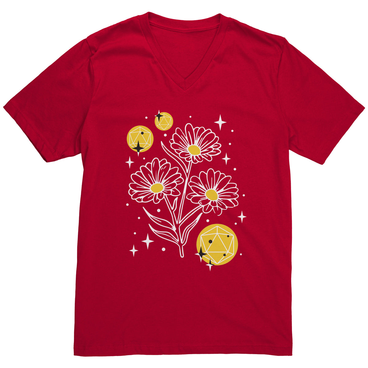 D20 Daisy Bliss T-shirt  - Gemmed Firefly