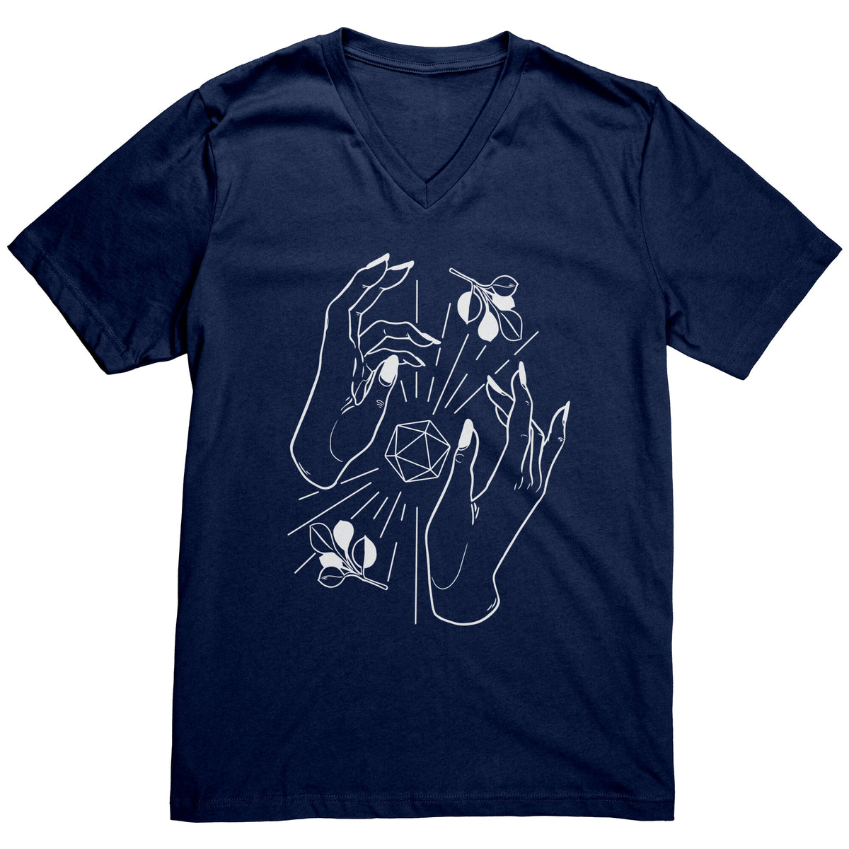 D20 Hex Magnificence T-shirt  - Gemmed Firefly