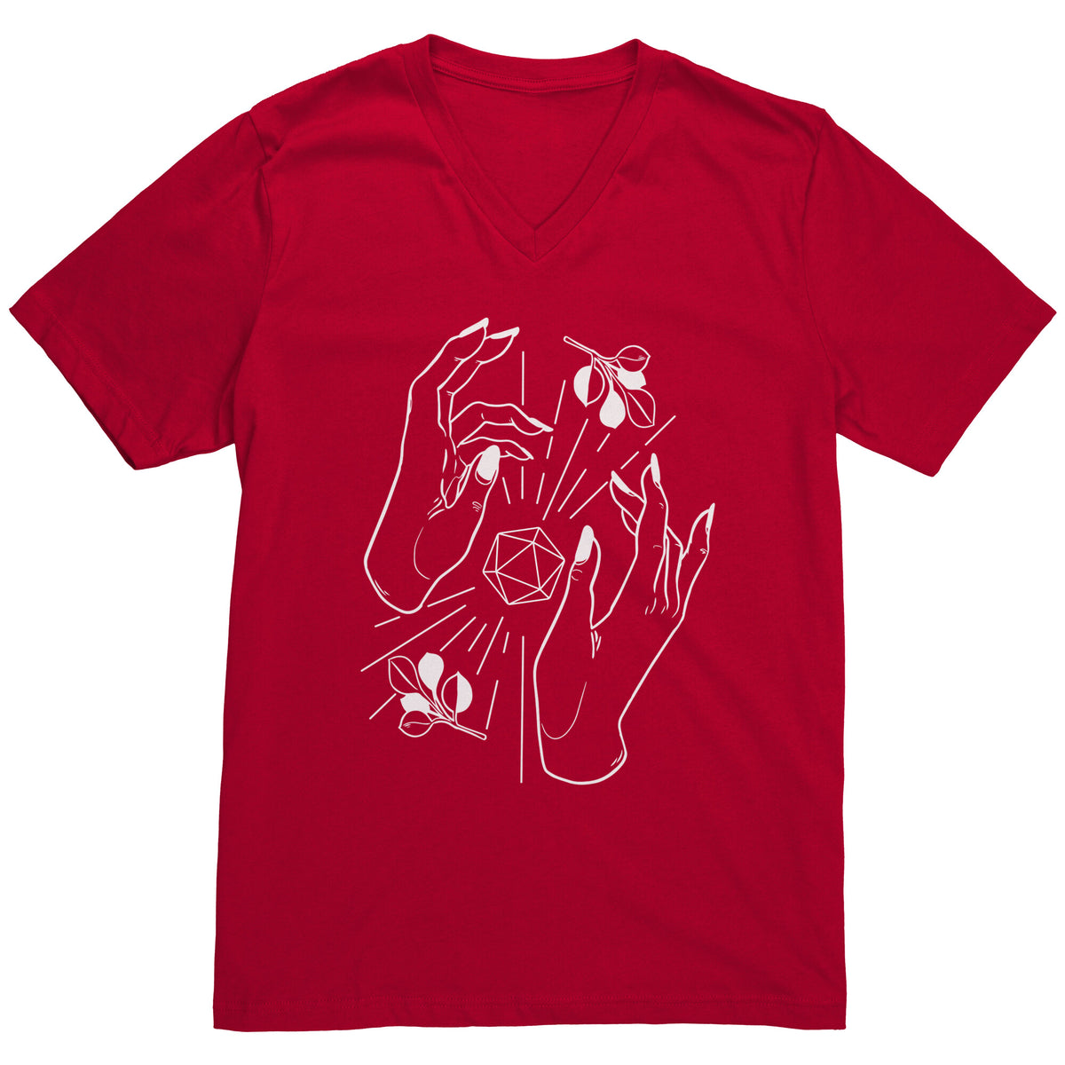 D20 Hex Magnificence T-shirt  - Gemmed Firefly
