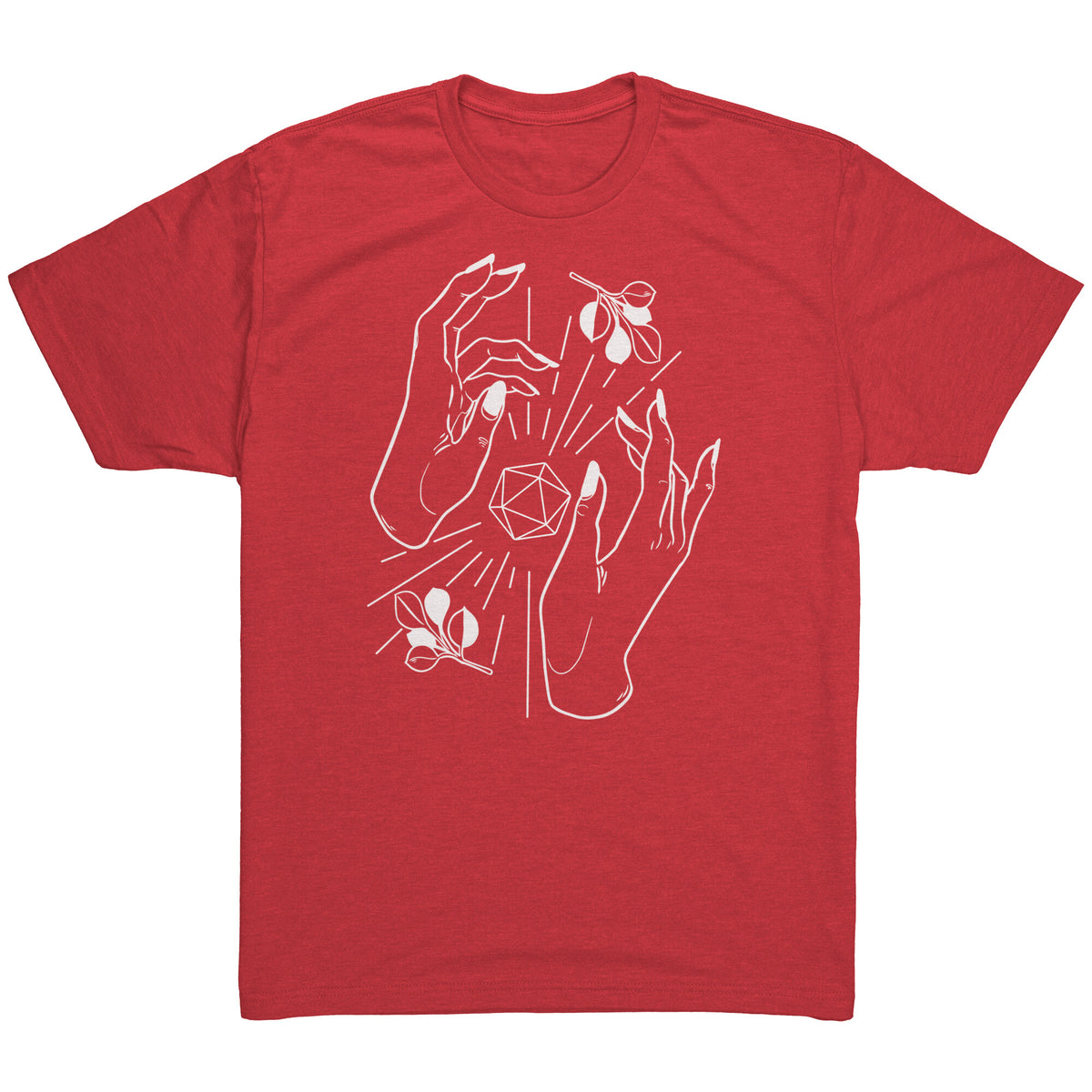 D20 Hex Magnificence T-shirt  - Gemmed Firefly