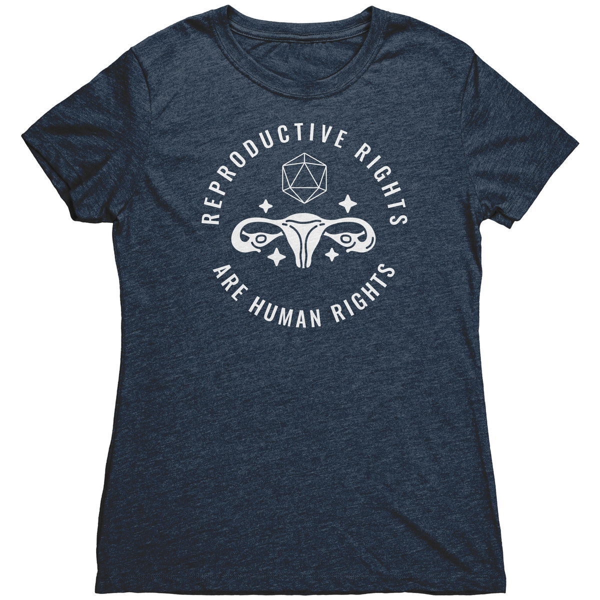 D20 Reproductive Rights T-shirt  - Gemmed Firefly