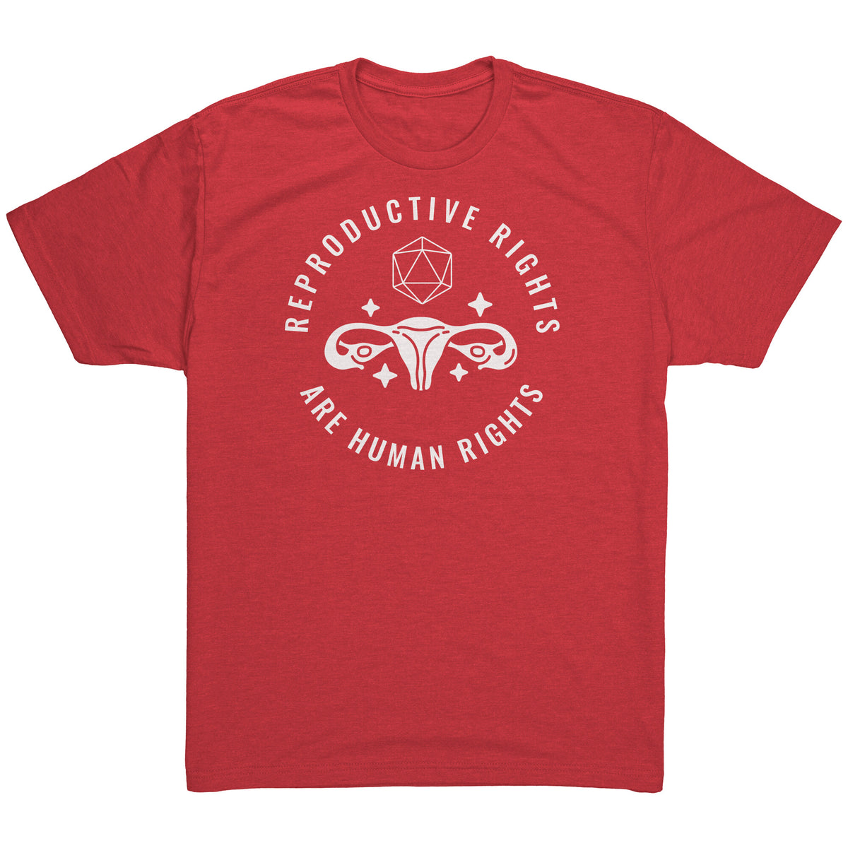 D20 Reproductive Rights T-shirt  - Gemmed Firefly