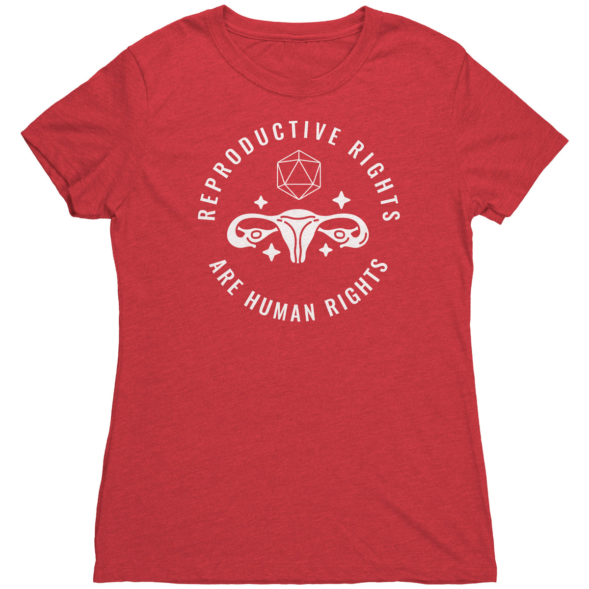 D20 Reproductive Rights T-shirt  - Gemmed Firefly