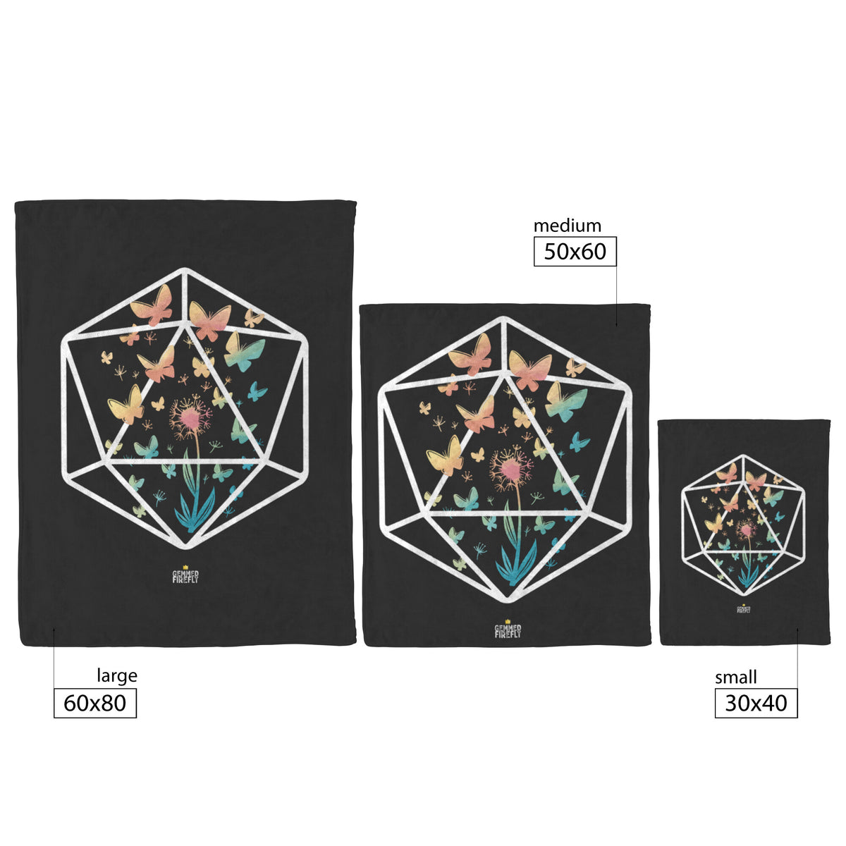 D20 Sanctuary Blanket Blankets  - Gemmed Firefly