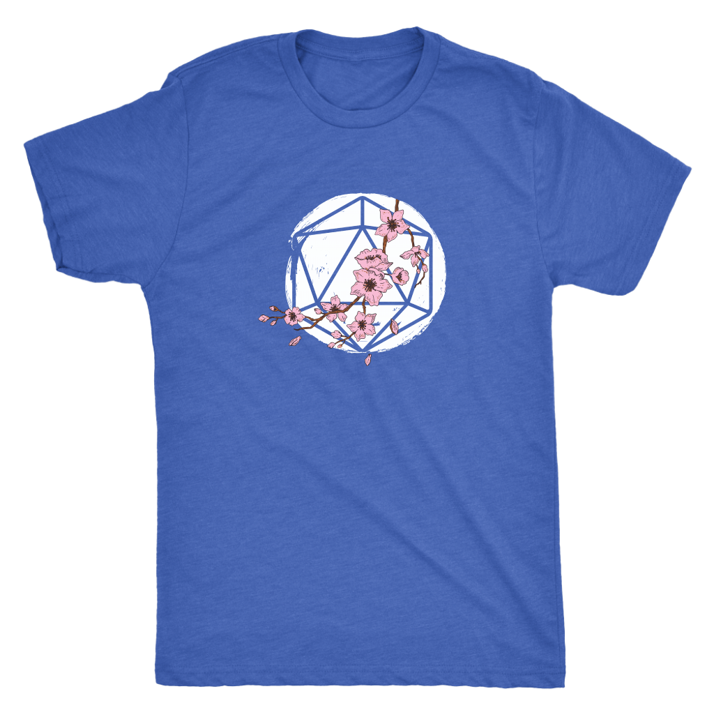 D20 Cherry Blossom T-shirt  - Gemmed Firefly