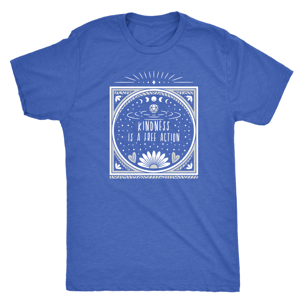 Kindness is a Free Action T-shirt  - Gemmed Firefly