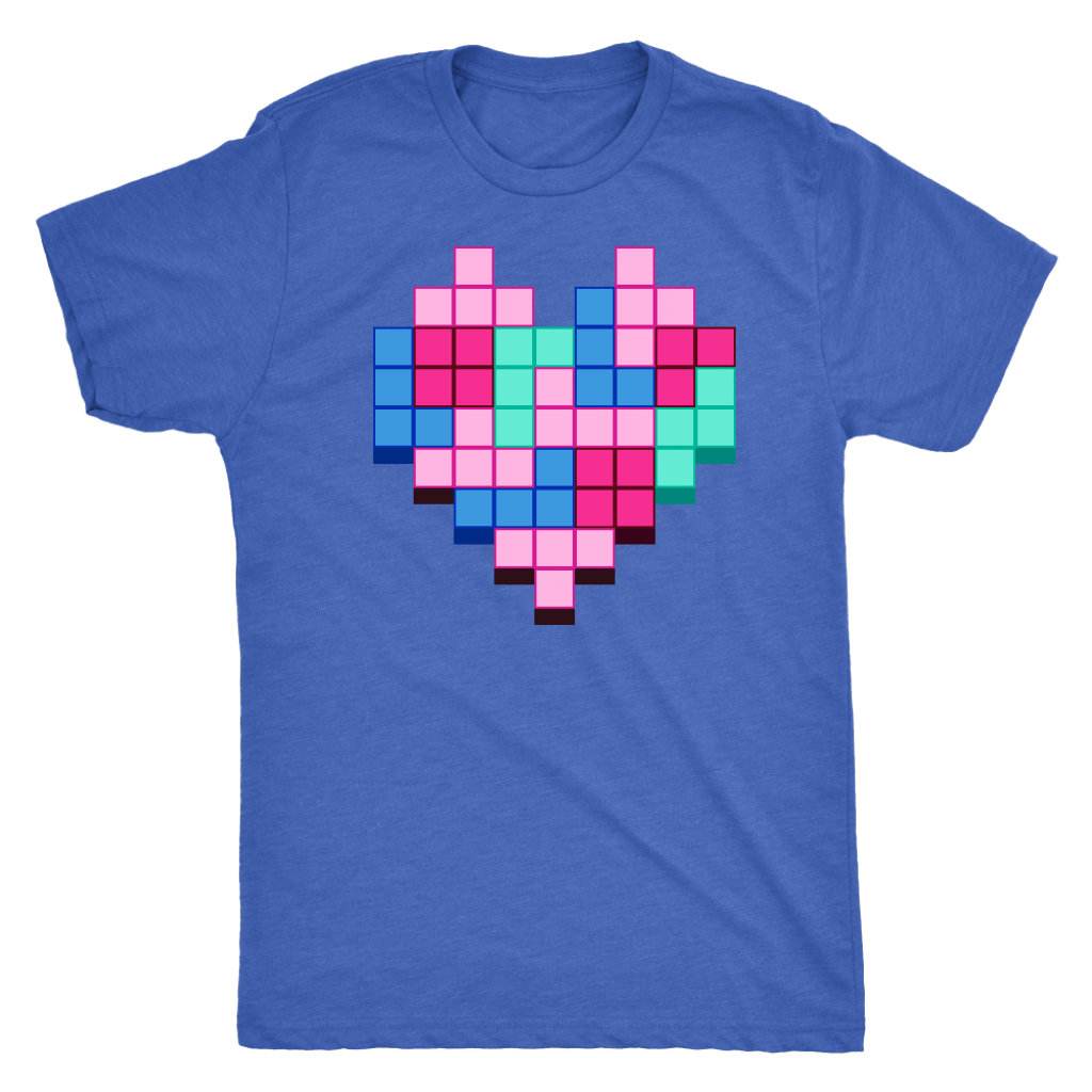Candy Block Love Heart T-shirt  - Gemmed Firefly