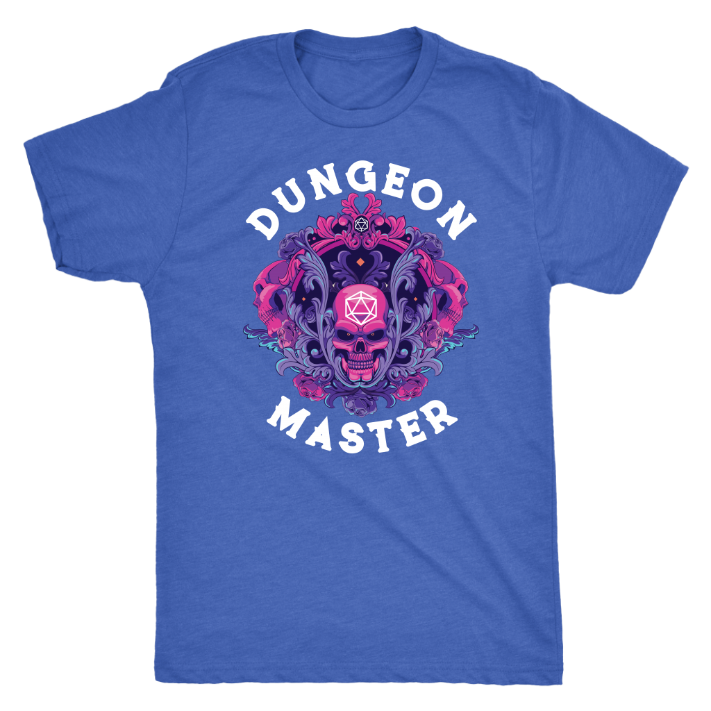Dungeon Master Dark Skull D20 Rune T-shirt  - Gemmed Firefly