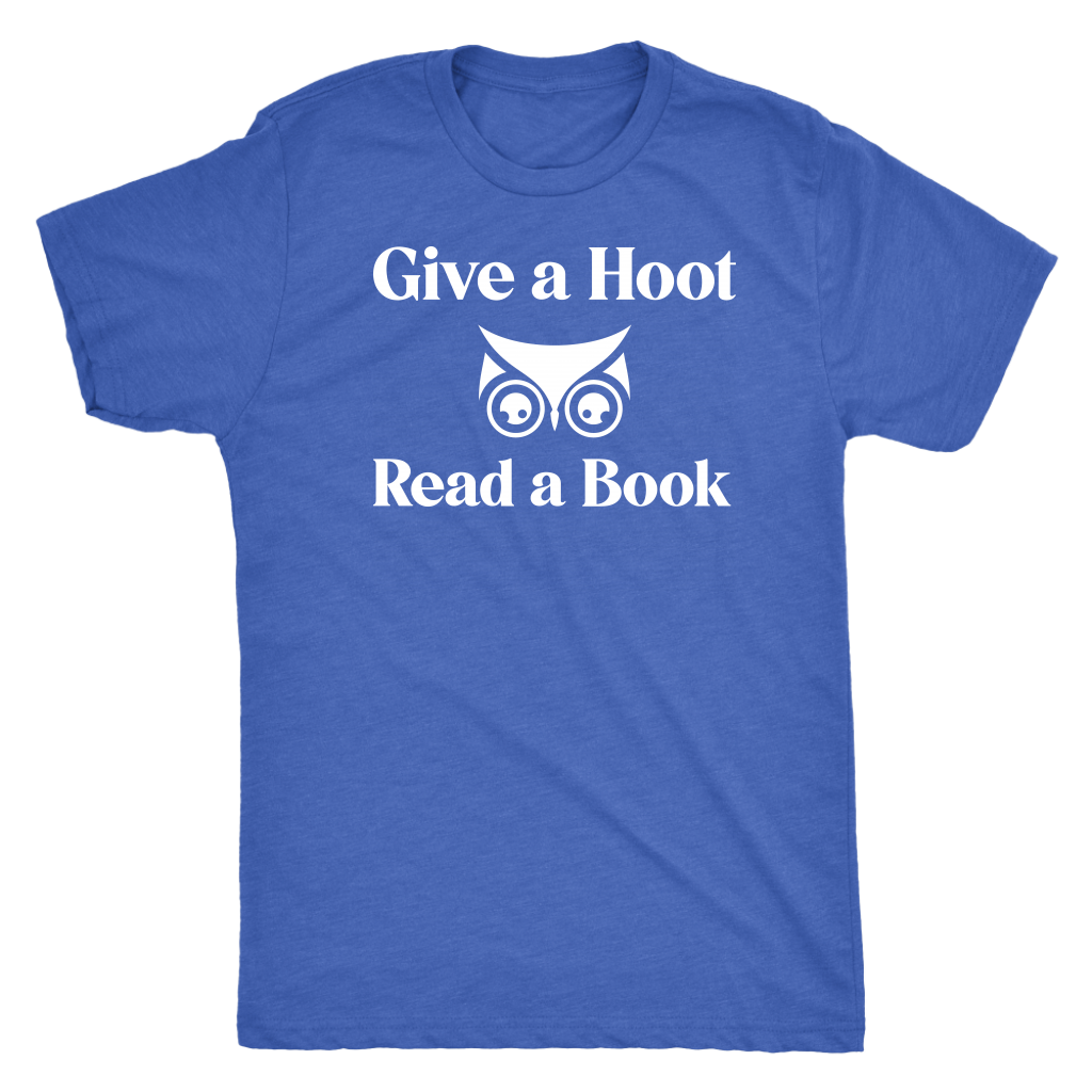 Give A Hoot Read A Book Shirt T-shirt  - Gemmed Firefly
