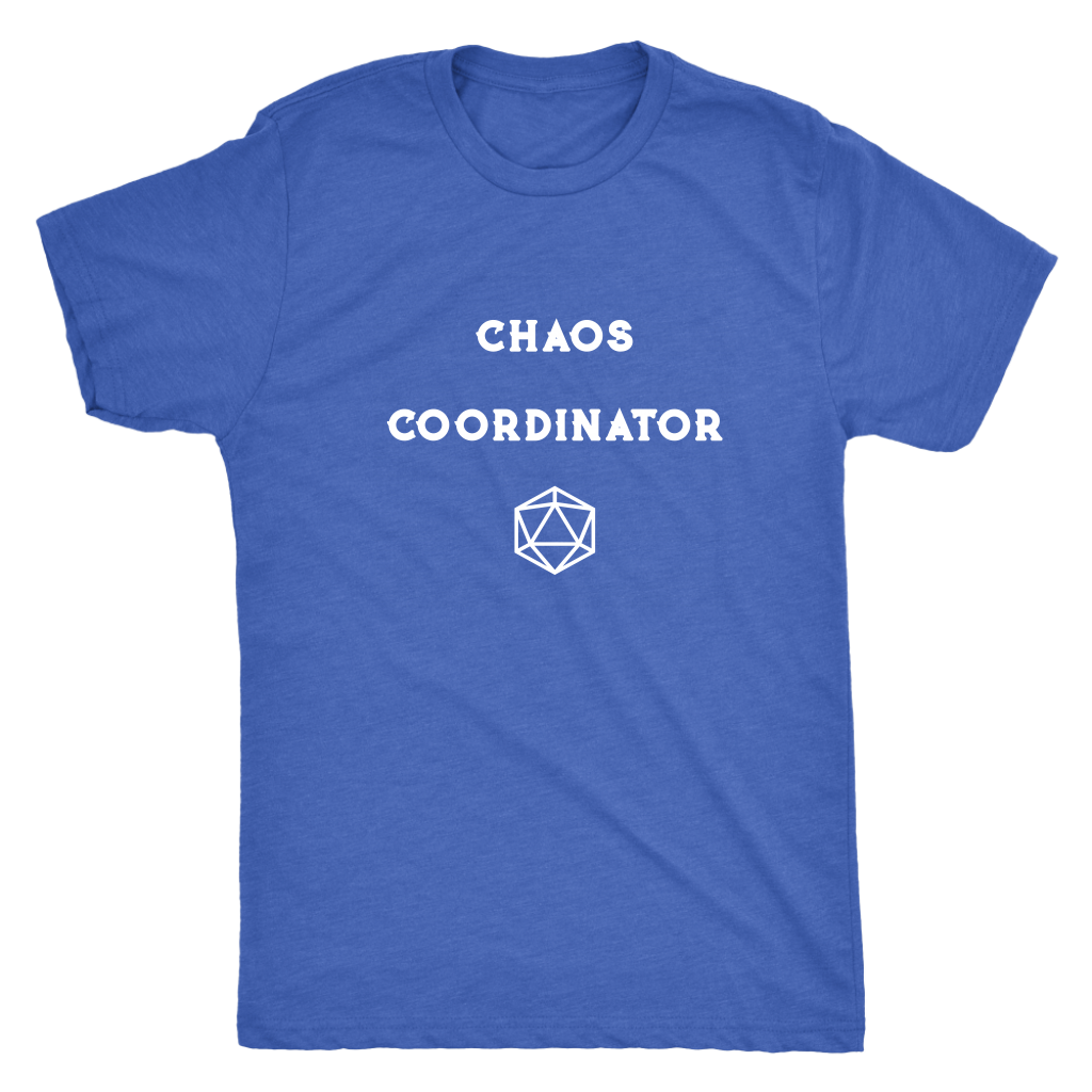 DM Chaos Coordinator D20 T-shirt  - Gemmed Firefly
