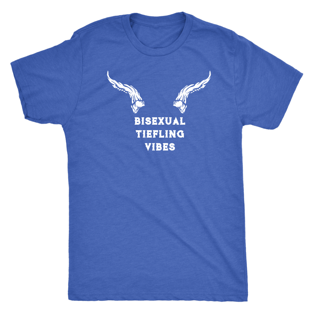 Bisexual Tiefling Vibes T-shirt  - Gemmed Firefly