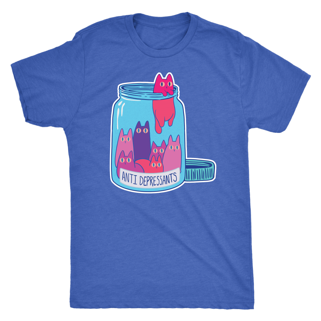 Anti-Depressants Bottle T-shirt  - Gemmed Firefly