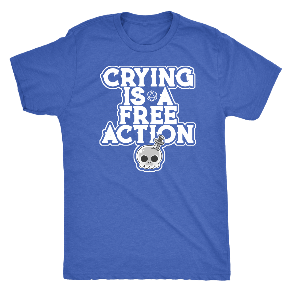 Crying is a Free Action T-shirt  - Gemmed Firefly