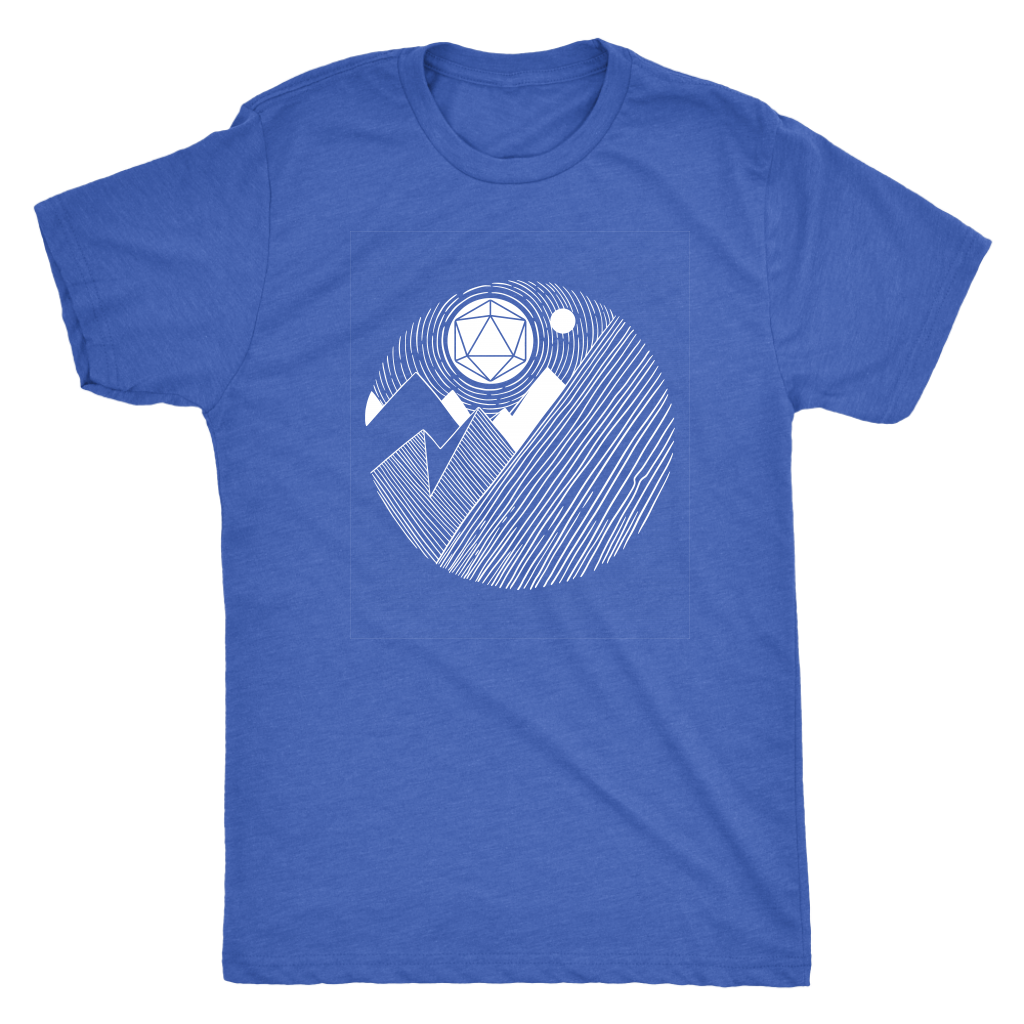 D20 Mountains Majesty T-shirt  - Gemmed Firefly