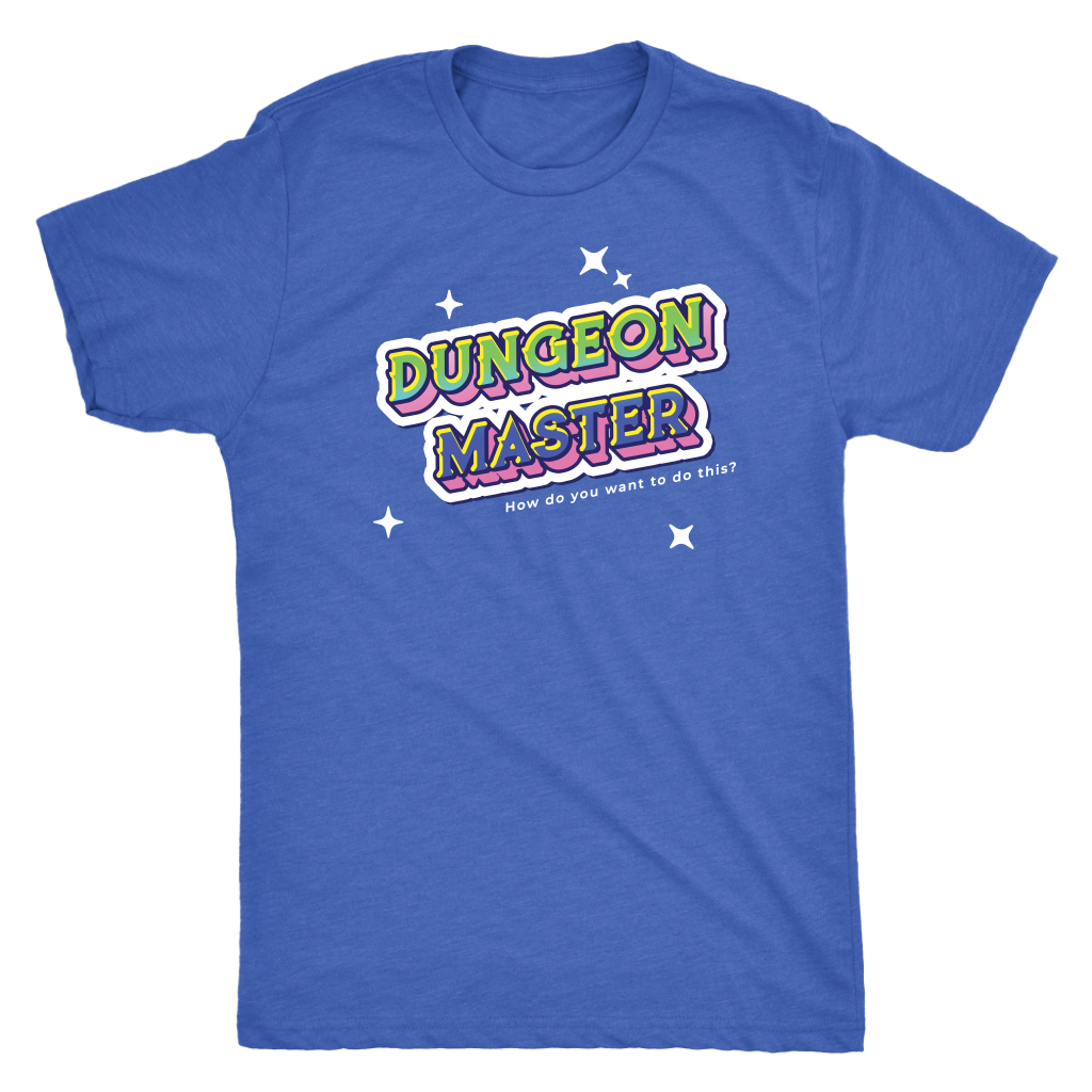 Dungeon Master Retro Title T-shirt  - Gemmed Firefly