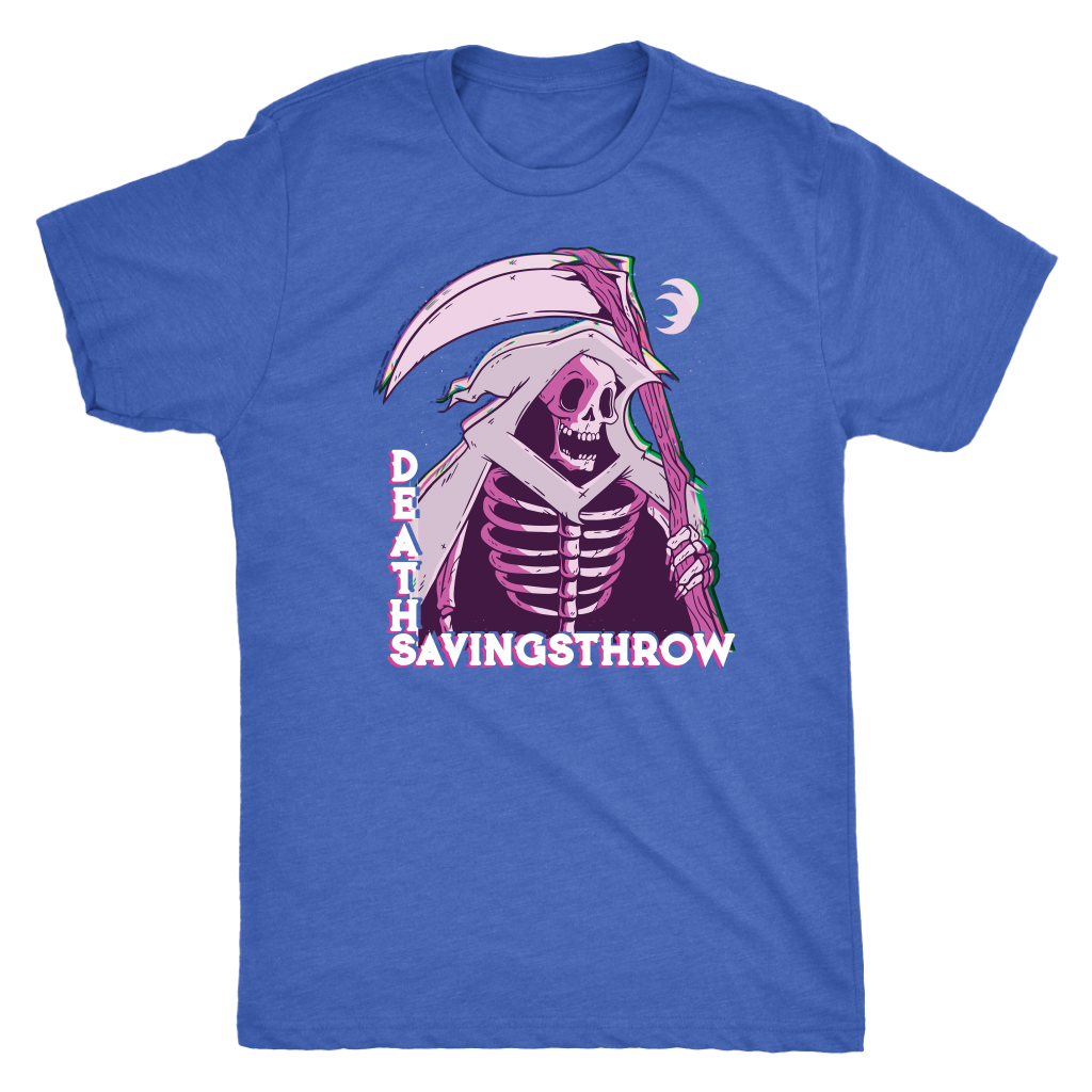 Death Save Glitch Reaper T-shirt  - Gemmed Firefly