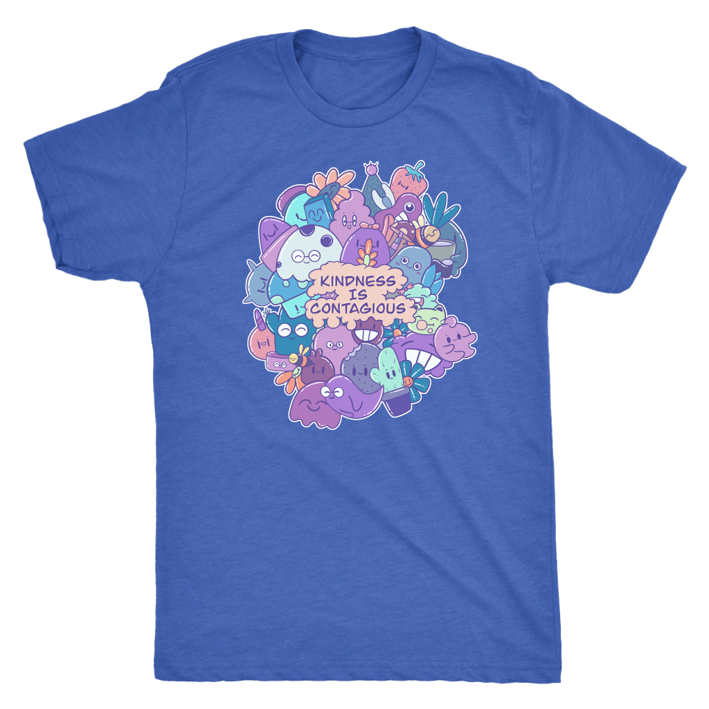 Kindness is Contagious Kawaii Doodle T-shirt  - Gemmed Firefly