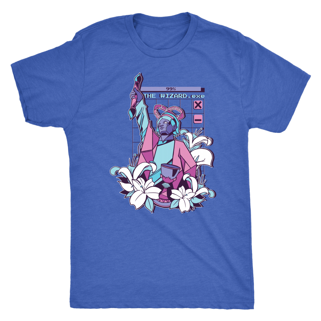 The Magician Tarot in Cyber Vapor T-shirt  - Gemmed Firefly