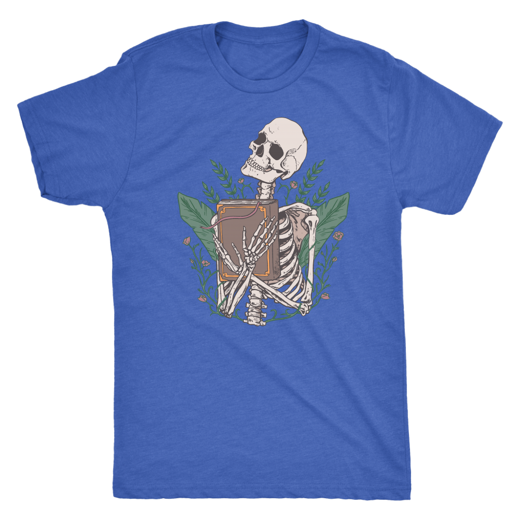 Libris Mortis - Skeleton with a Book Shirt T-shirt  - Gemmed Firefly