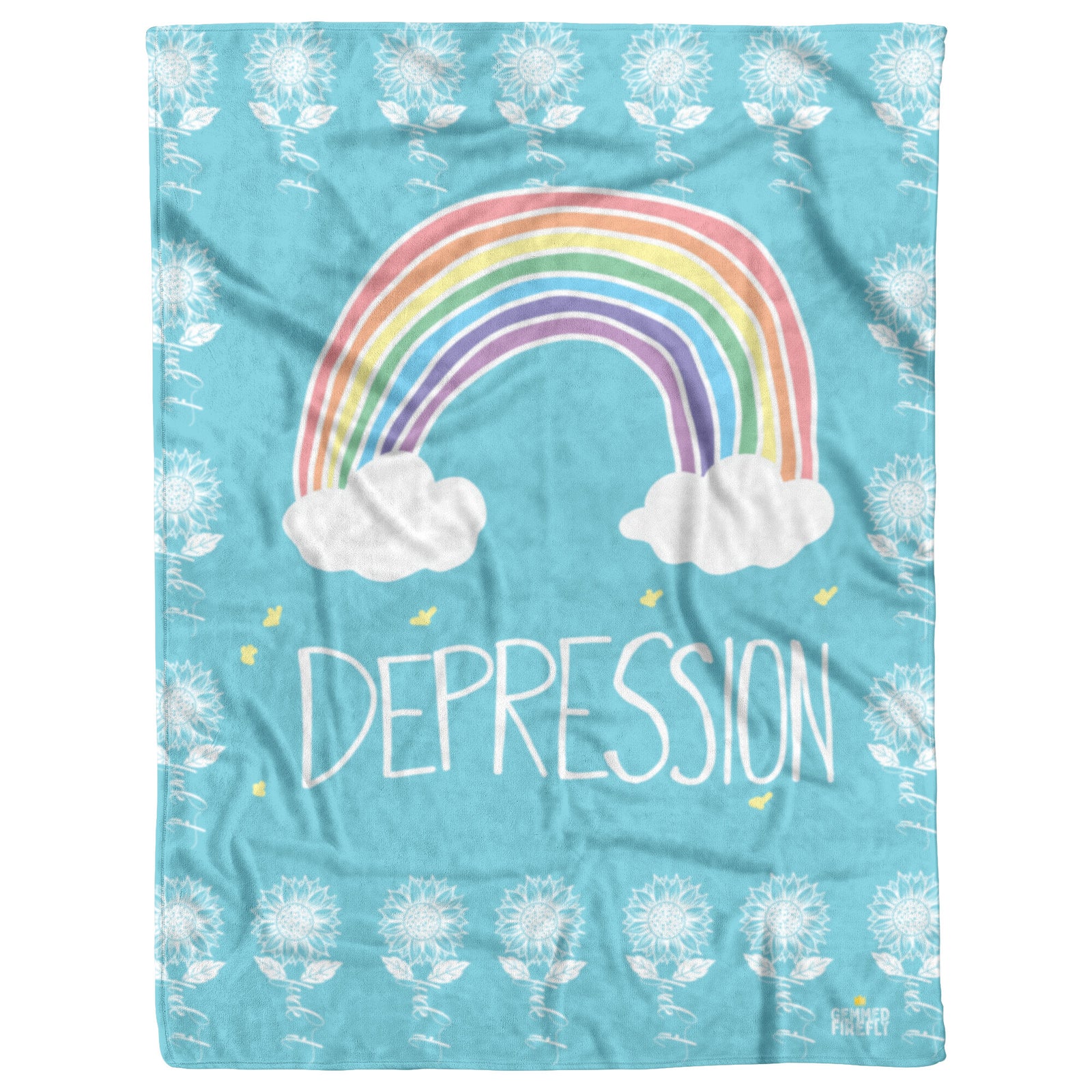 Depression Sunflower Rainbow (NSFW) Blankets  - Gemmed Firefly