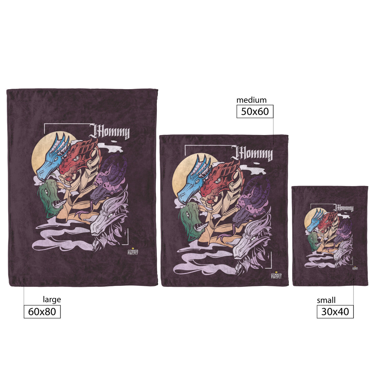 Dragon Mommy Blanket Blankets  - Gemmed Firefly