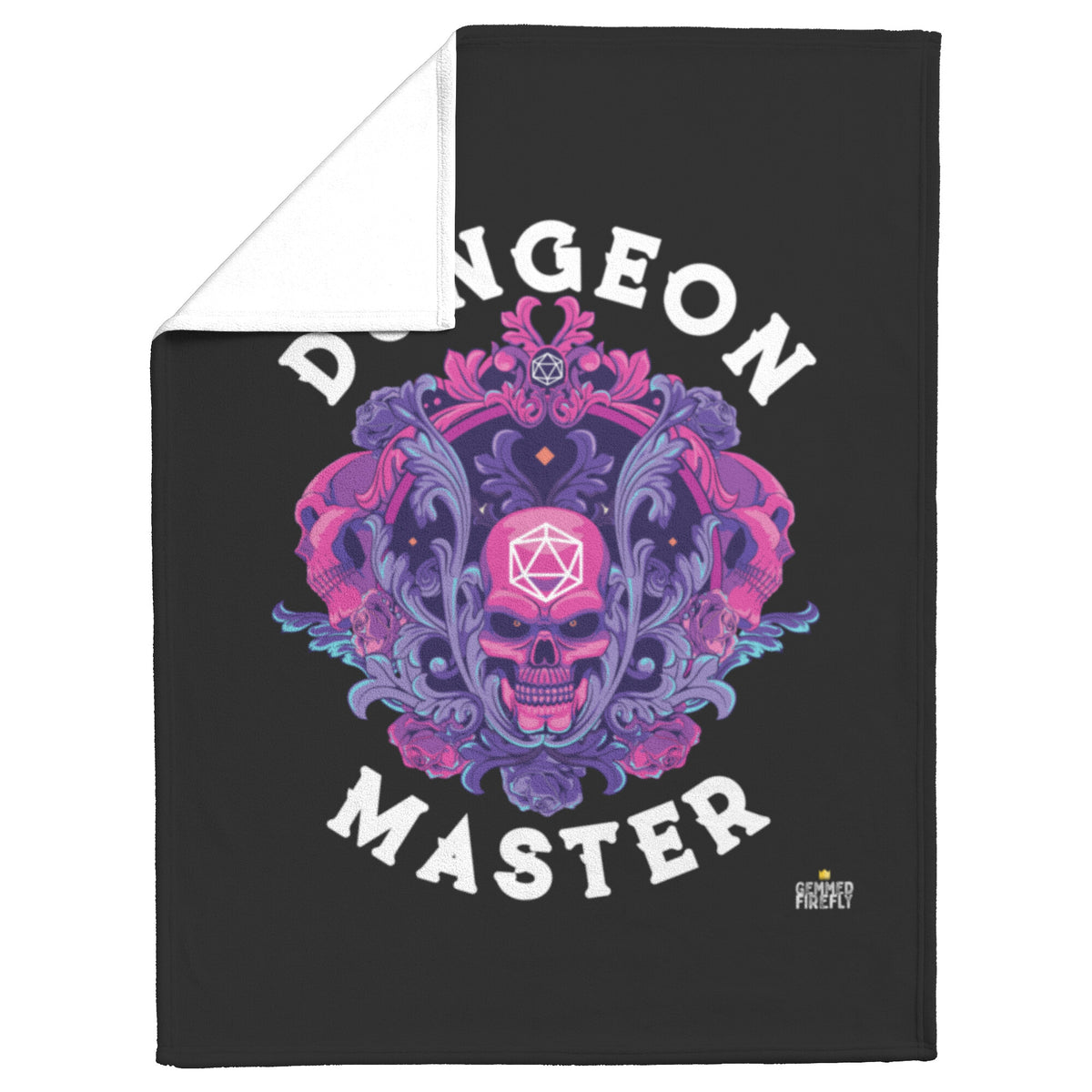 Dungeon Master Skull Blanket Blankets  - Gemmed Firefly