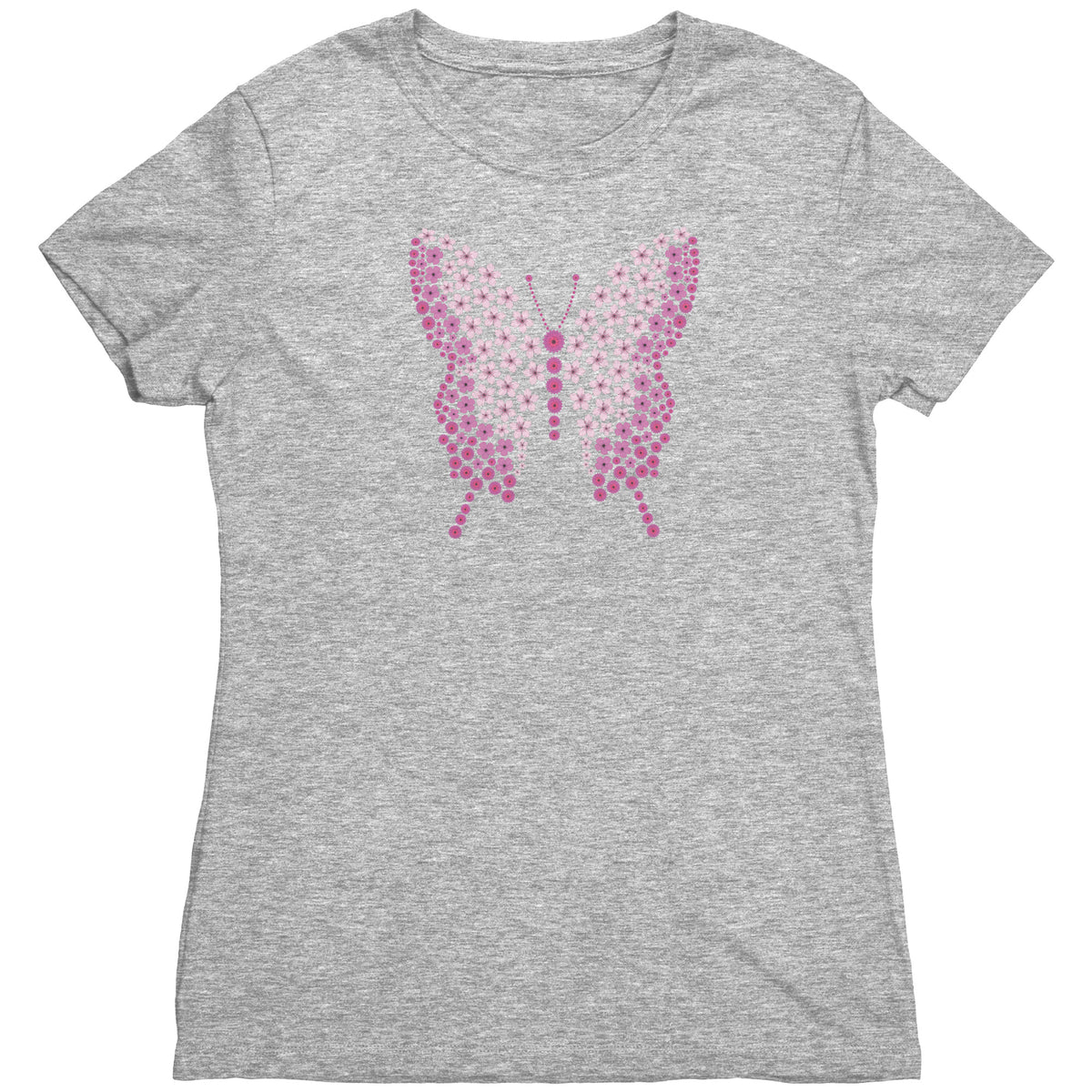 Flutterby Flowers T-Shirt  - Gemmed Firefly