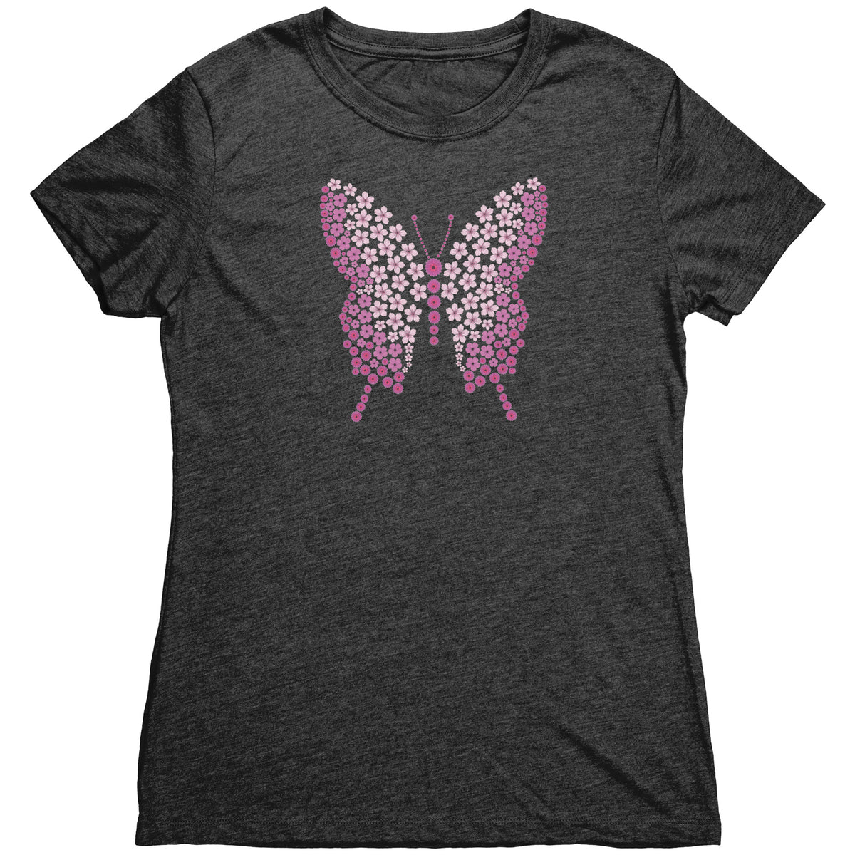 Flutterby Flowers T-Shirt  - Gemmed Firefly