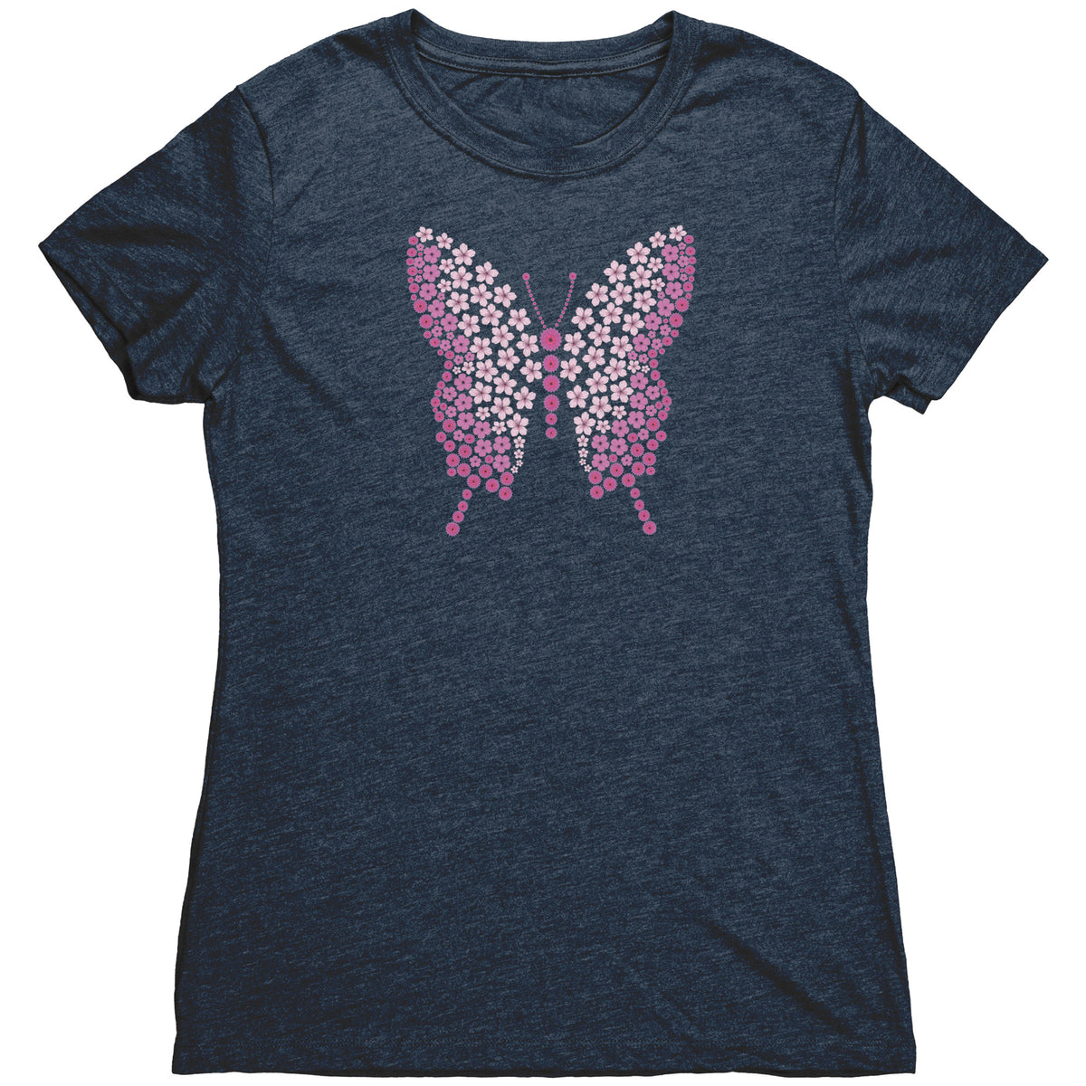 Flutterby Flowers T-Shirt  - Gemmed Firefly