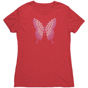 Flutterby Flowers T-Shirt  - Gemmed Firefly