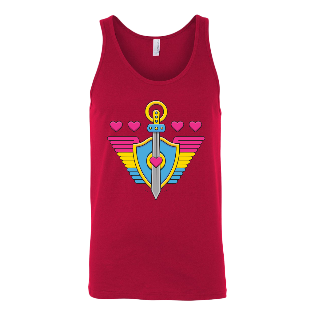 Pansexual Paladin (Badge Only) T-shirt  - Gemmed Firefly