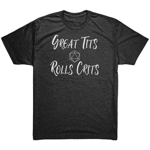 Great Tits Rolls Crits T-shirt  - Gemmed Firefly
