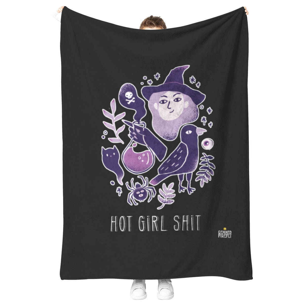 Hot Girl Shit Blanket Blankets  - Gemmed Firefly