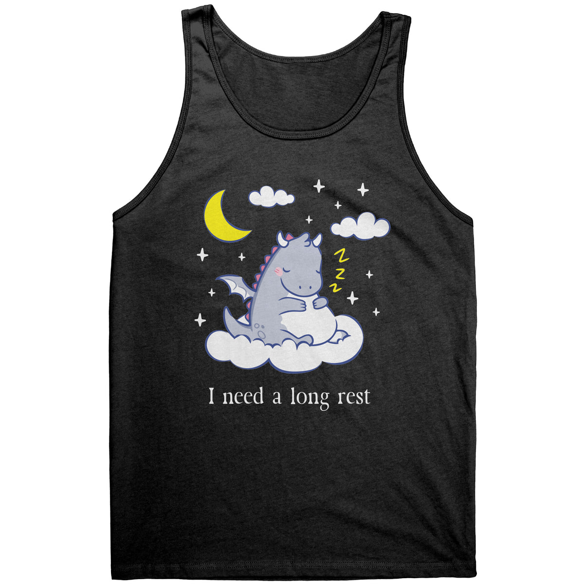 I Need a Long Rest Sleepy Dragon T-shirt  - Gemmed Firefly
