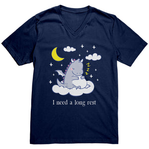 I Need a Long Rest Sleepy Dragon T-shirt  - Gemmed Firefly