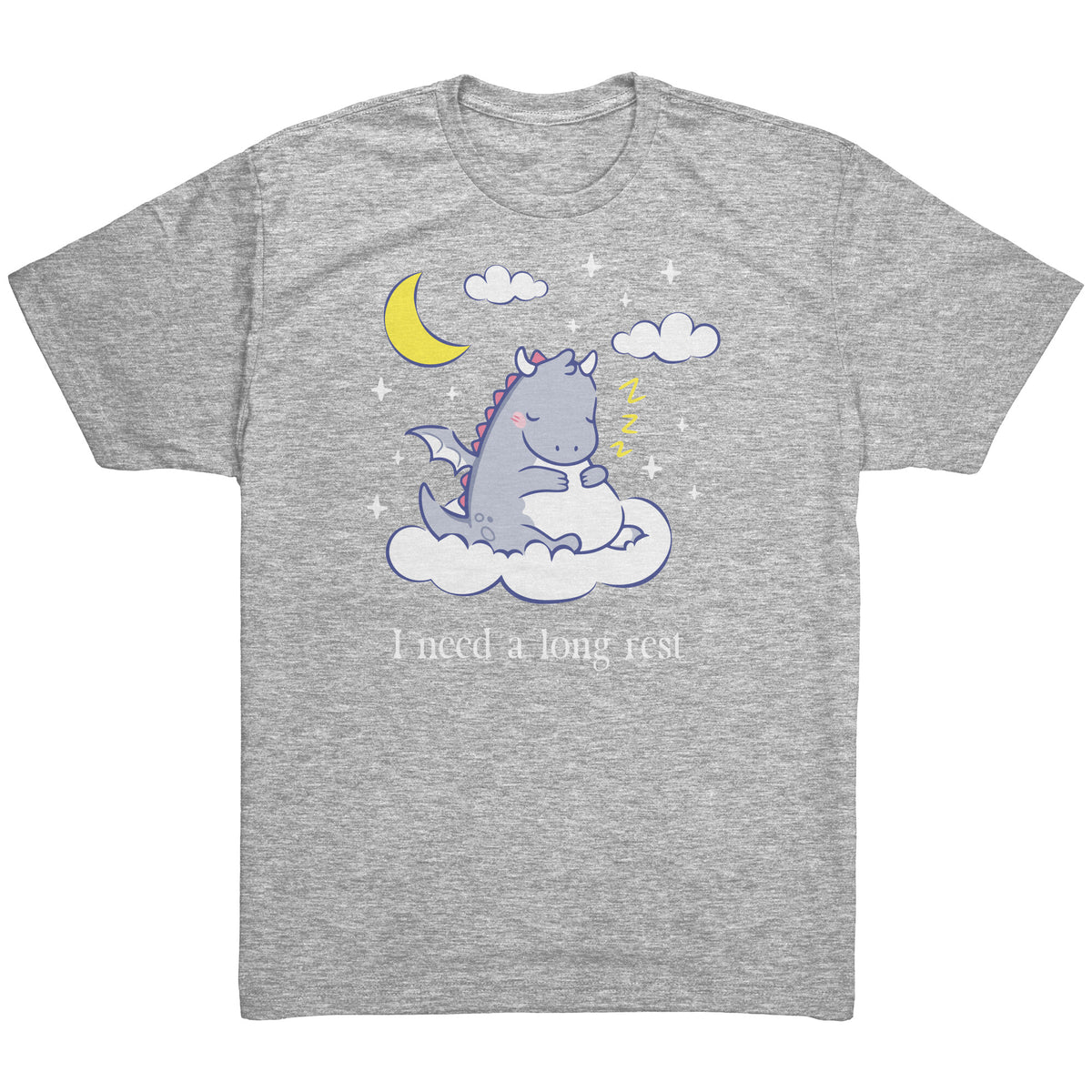 I Need a Long Rest Sleepy Dragon T-shirt  - Gemmed Firefly