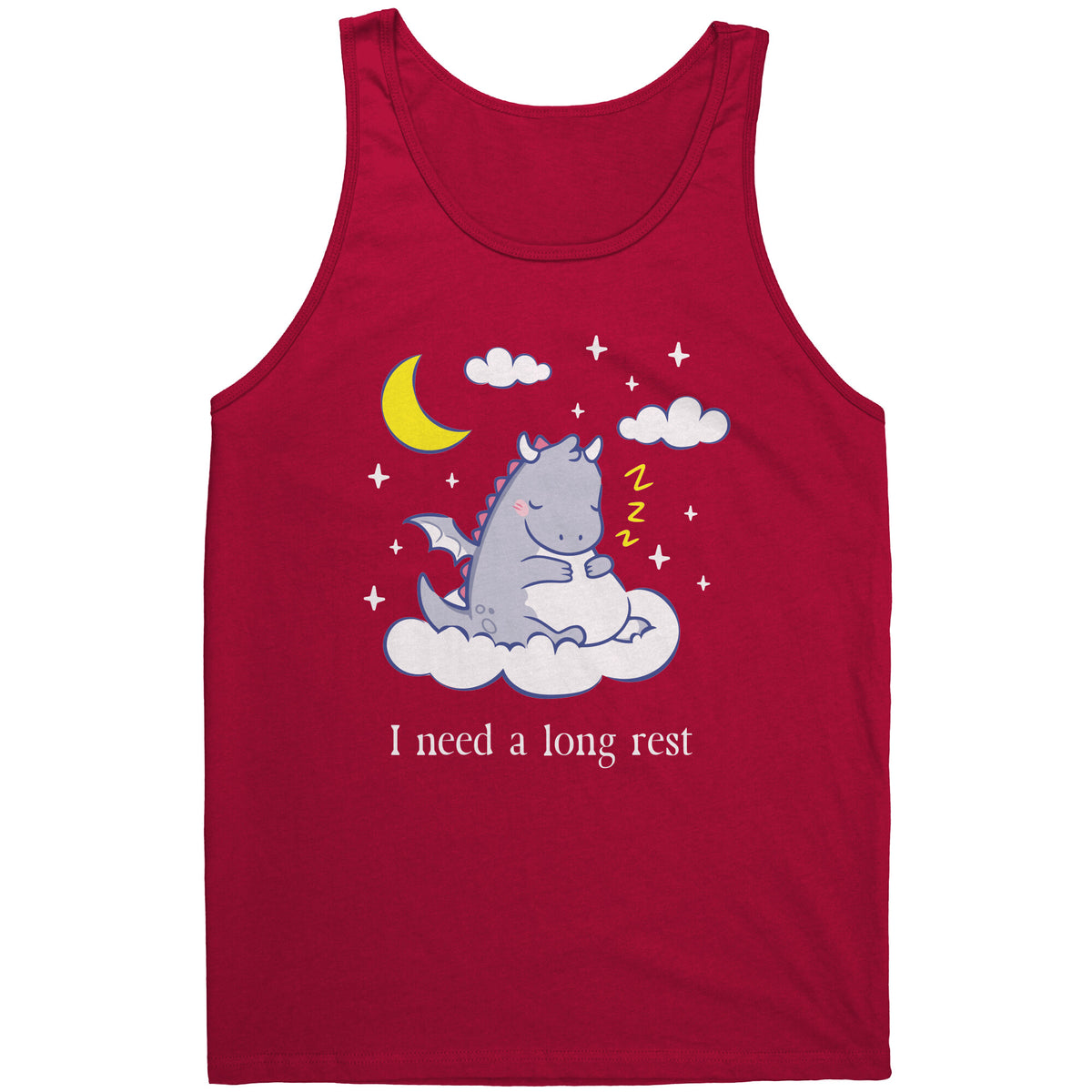 I Need a Long Rest Sleepy Dragon T-shirt  - Gemmed Firefly