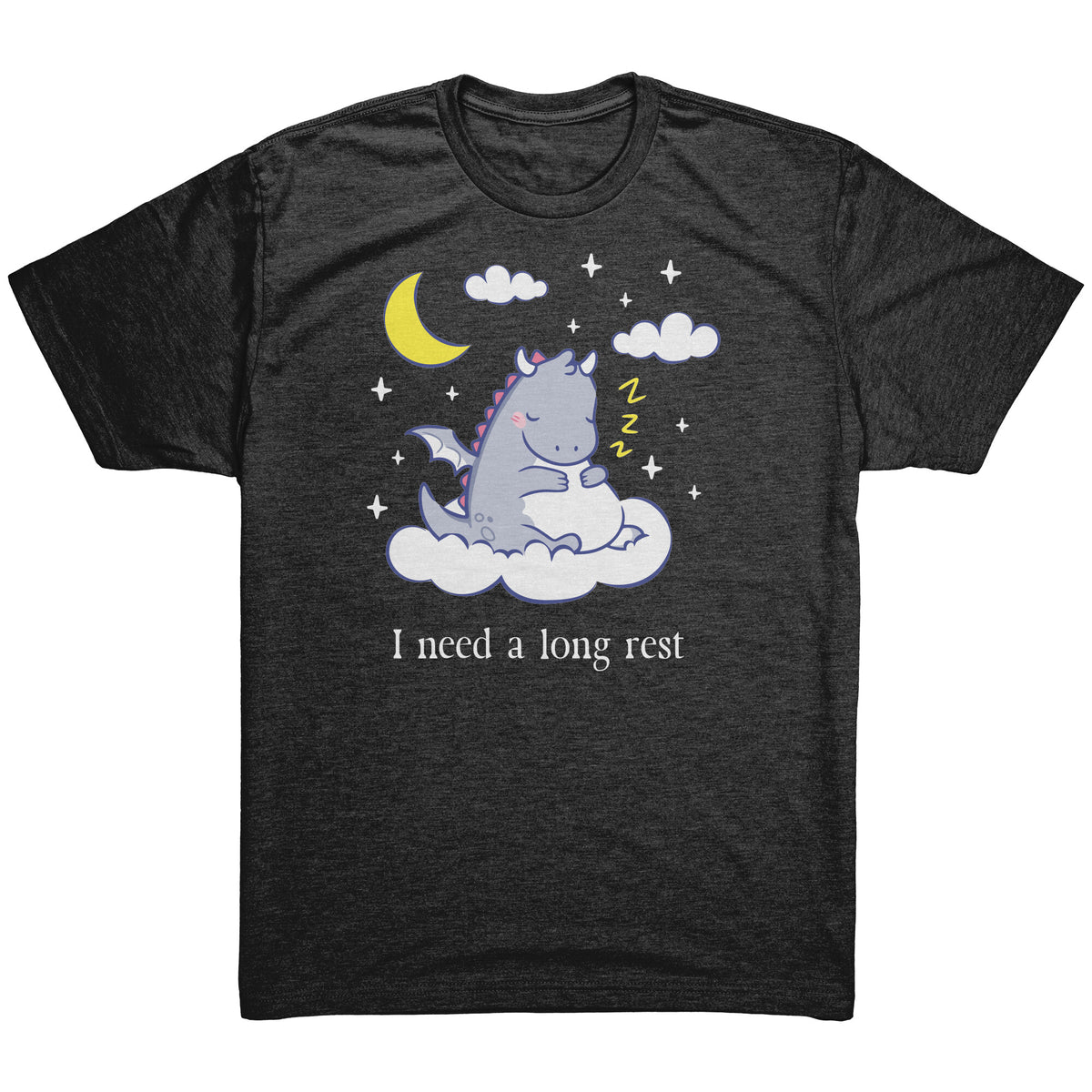 I Need a Long Rest Sleepy Dragon T-shirt  - Gemmed Firefly