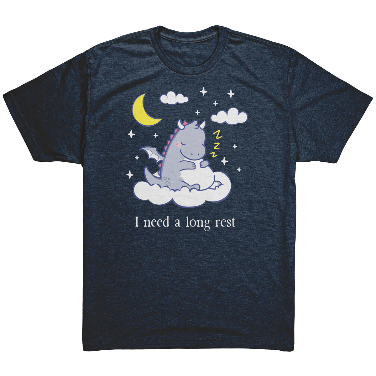 I Need a Long Rest Sleepy Dragon T-shirt  - Gemmed Firefly