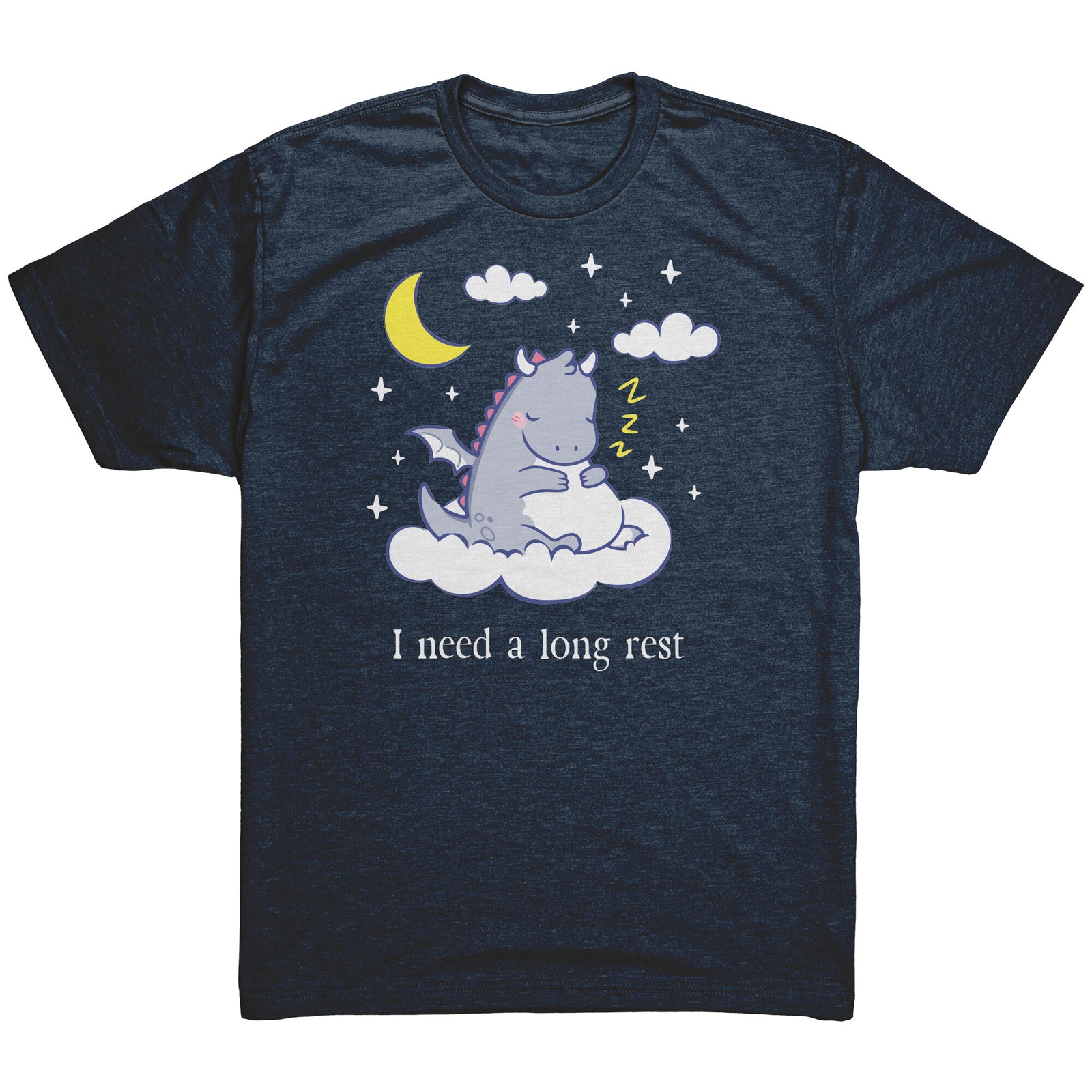 I Need a Long Rest Sleepy Dragon T-shirt  - Gemmed Firefly