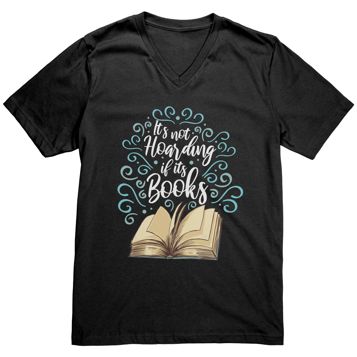 It's Not Hoarding If It's Books T-shirt  - Gemmed Firefly