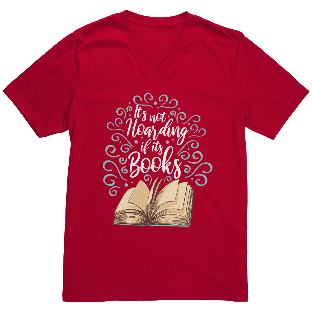 It's Not Hoarding If It's Books T-shirt  - Gemmed Firefly
