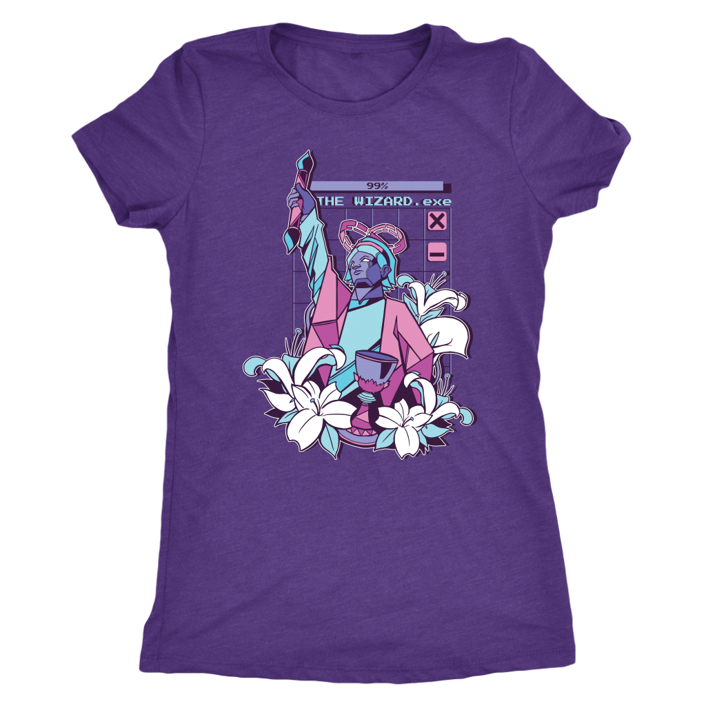 The Magician Tarot in Cyber Vapor T-shirt  - Gemmed Firefly
