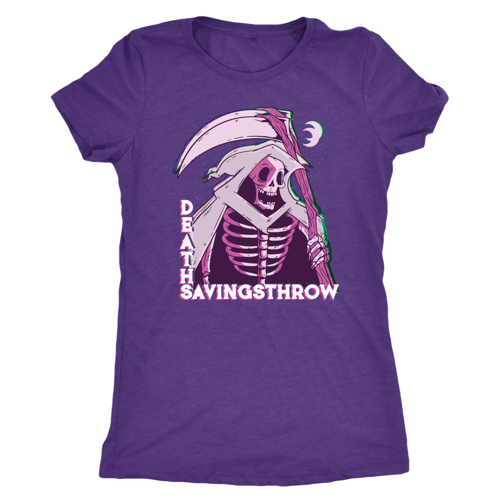 Death Save Glitch Reaper T-shirt  - Gemmed Firefly